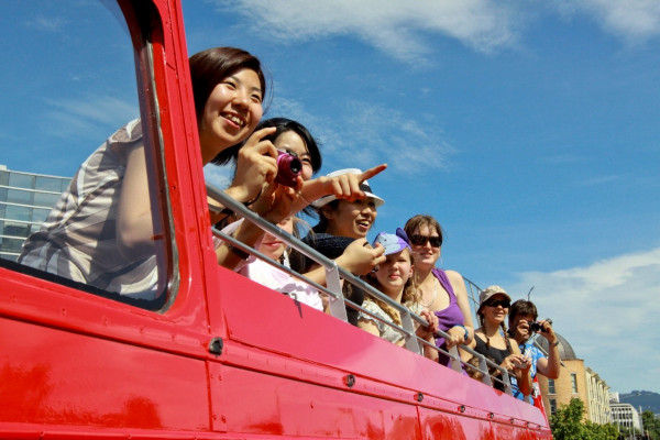 Hassle Free Tours double decker bus