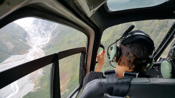 Inside Helicopter Franz Joseph