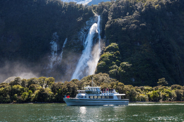 Milford Sound waterfall