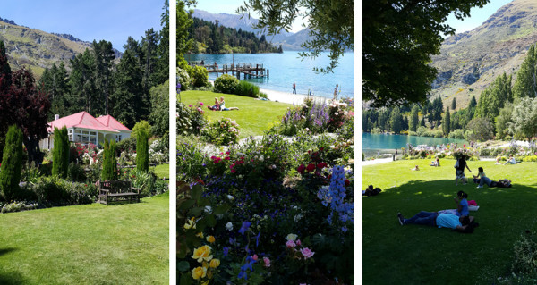The gardens at Walter Peak Station
