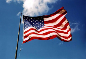 US flag Florida Bridge