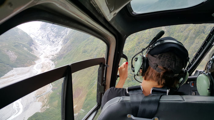 Inside Helicopter Franz Joseph