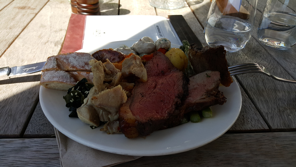 My partners Walter Peak lunch