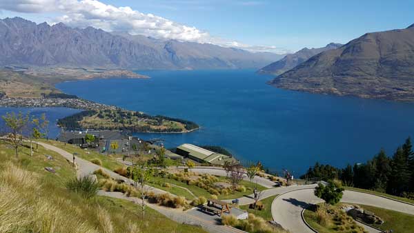Over luge course to Queenstown