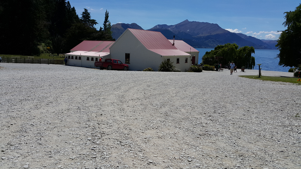Shearing shed on Walter Peak Station