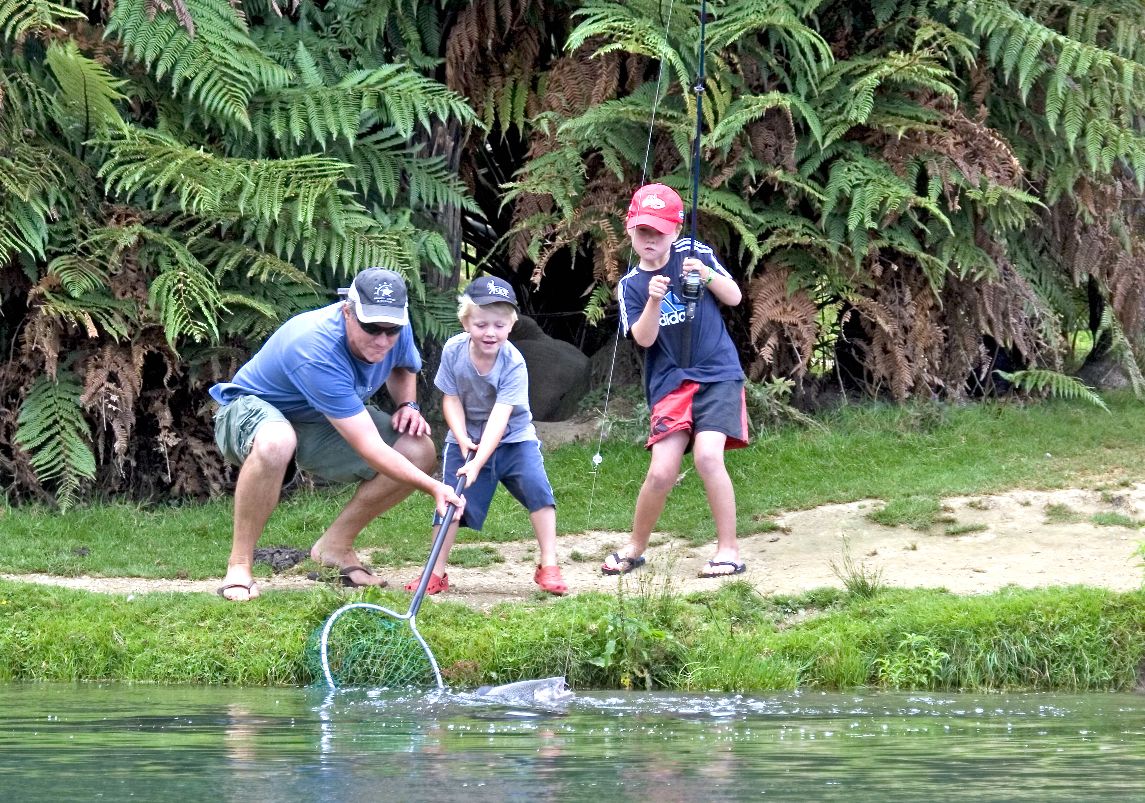 fishing family